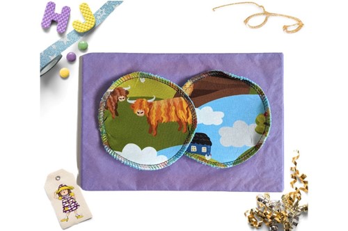 Buy  Reusable Make Up Wipes Highland Cows now using this page